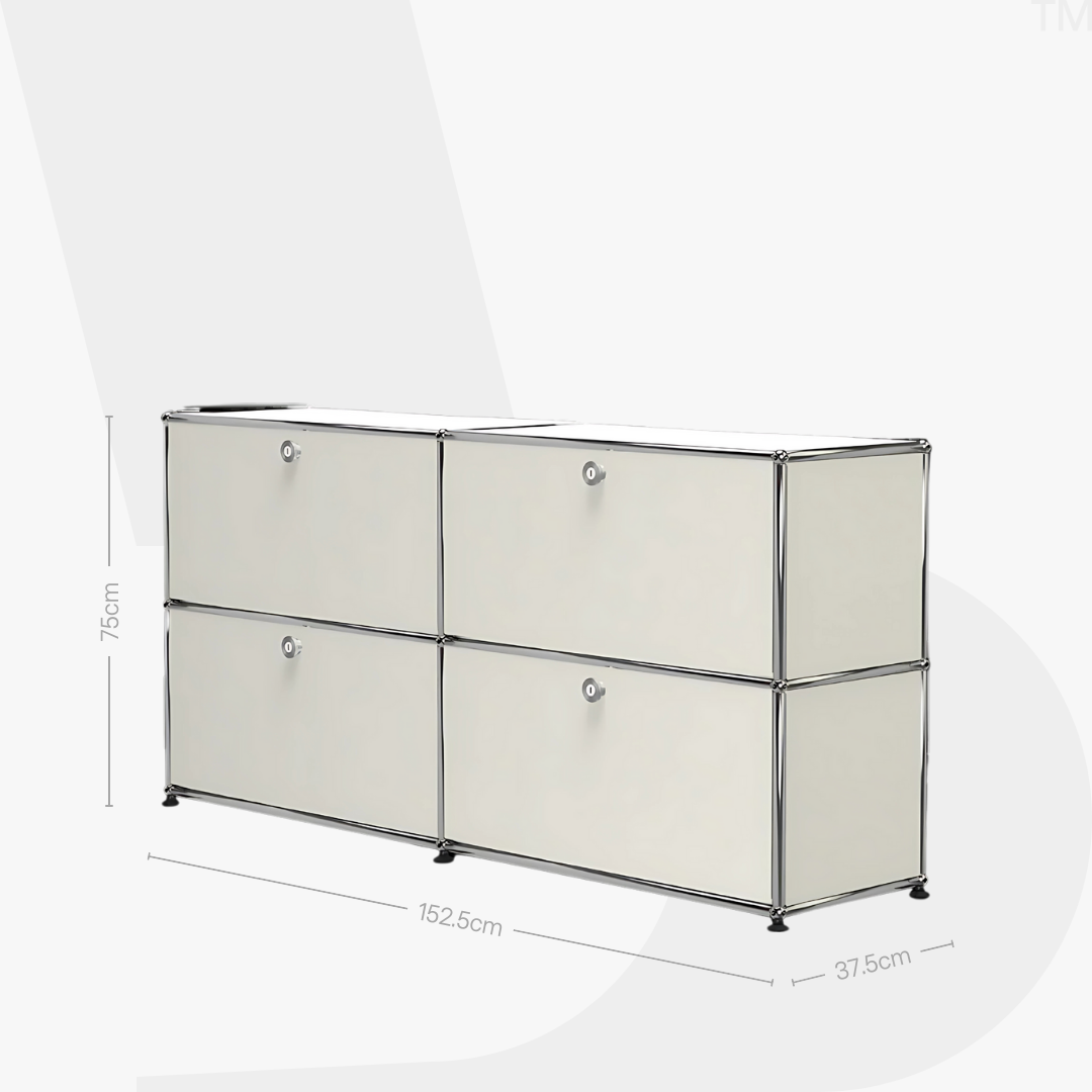 Haller Sideboard — 2-Panel with 4 Drop-down Doors