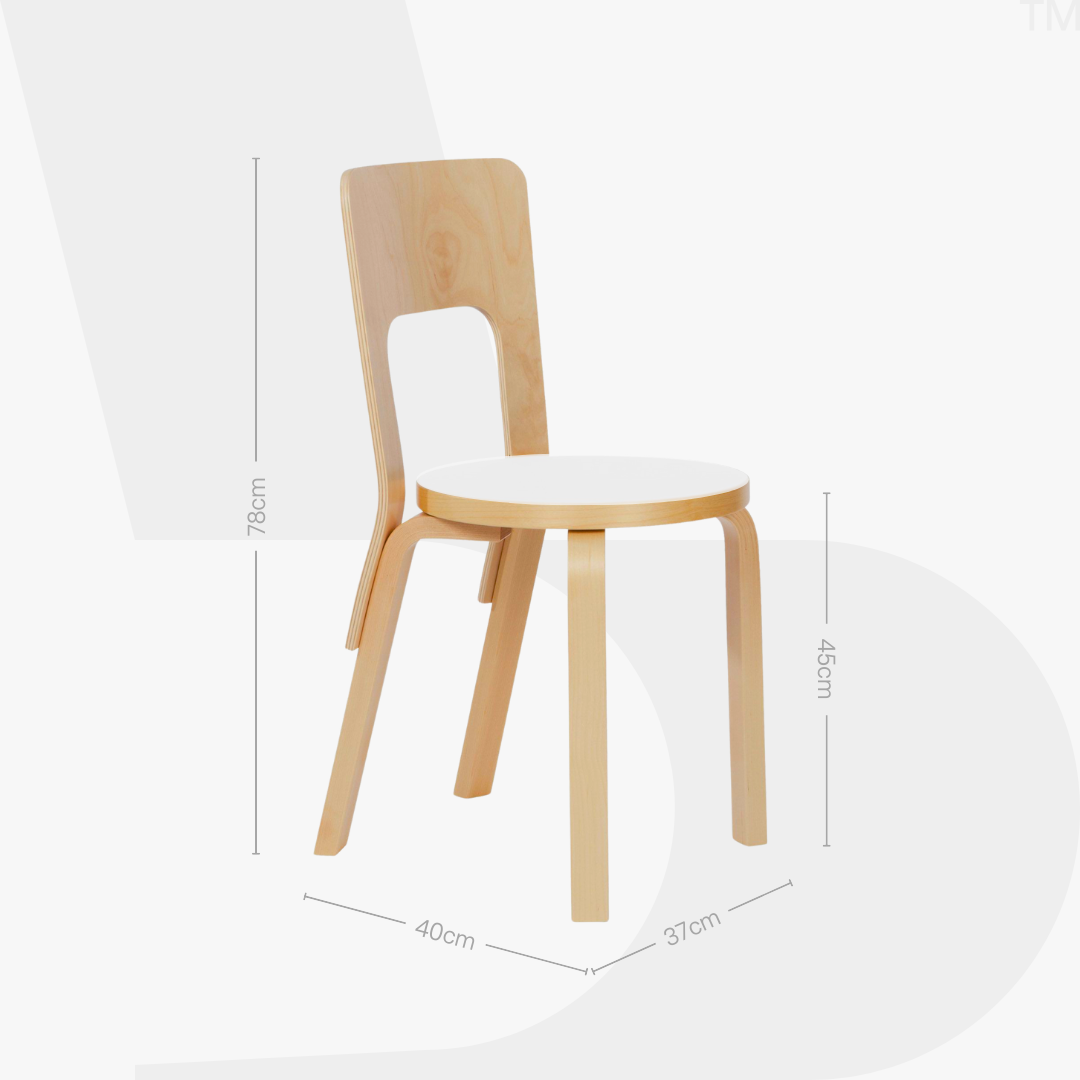 Alvar Aalto Dining Chair 66