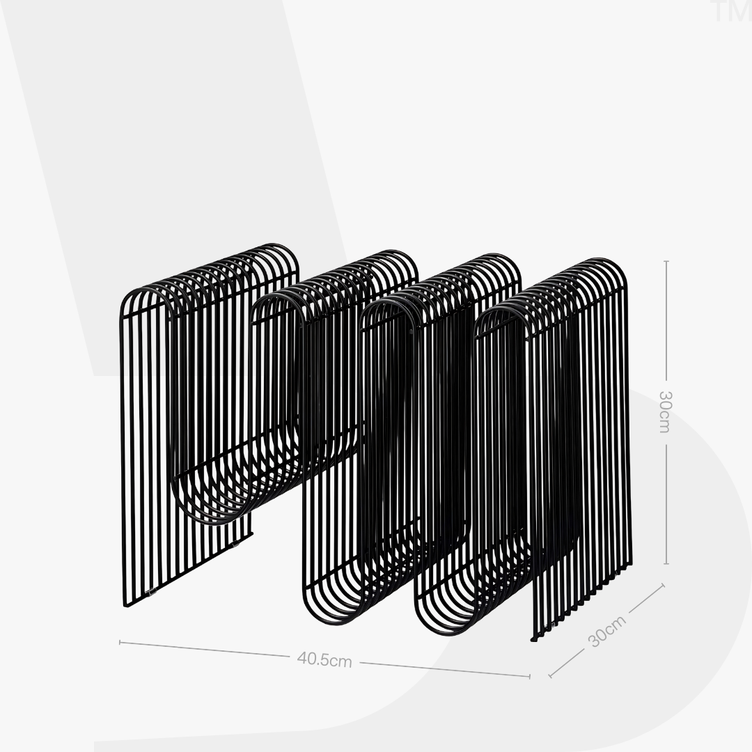 Curva Magazine Rack