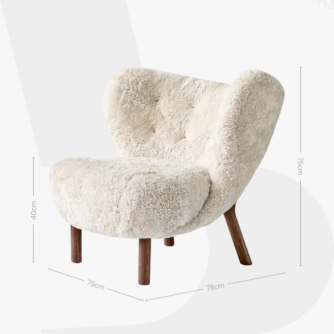 Little Petra Chair + Ottoman Set
