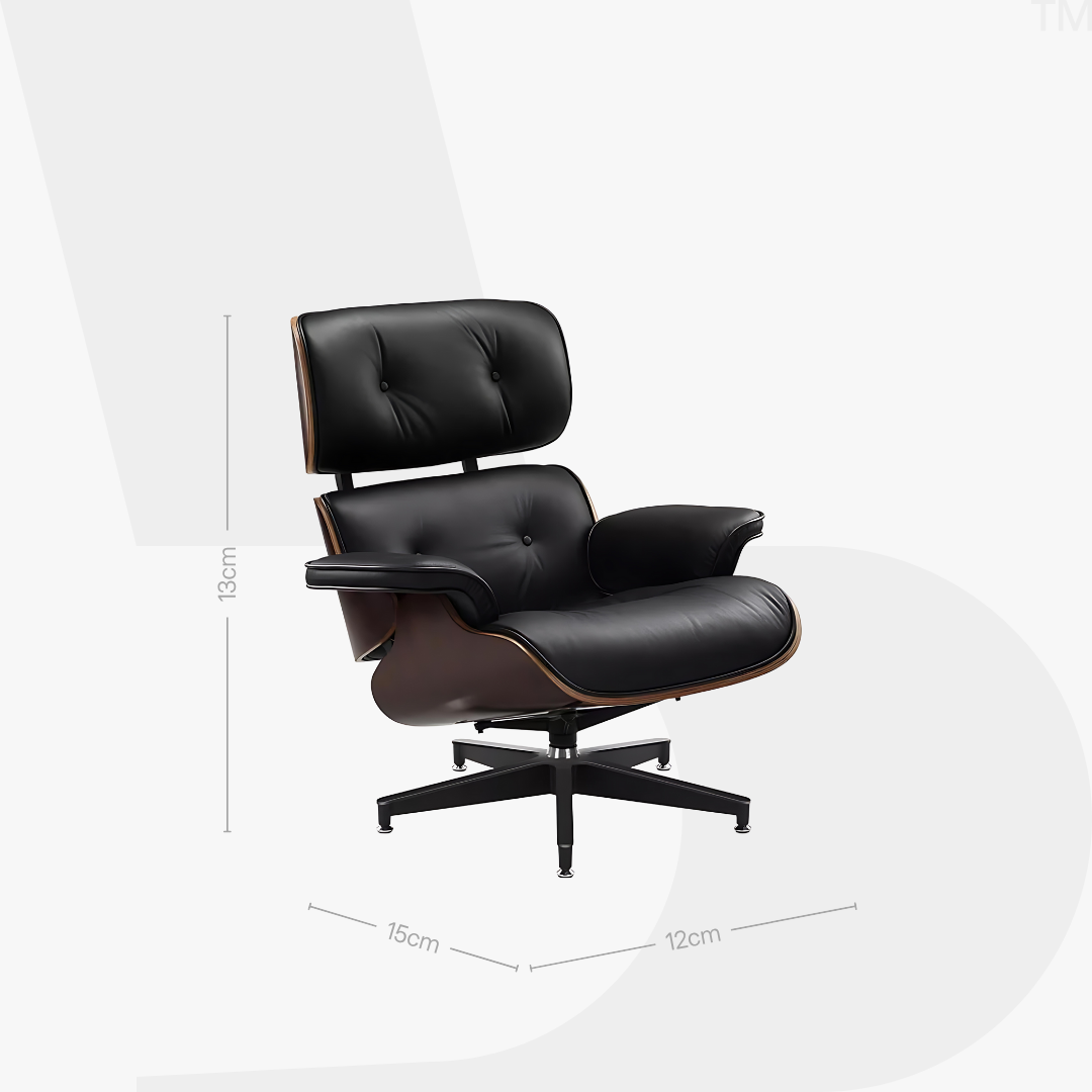 MINIATURE Eames Lounge Chair + Ottoman