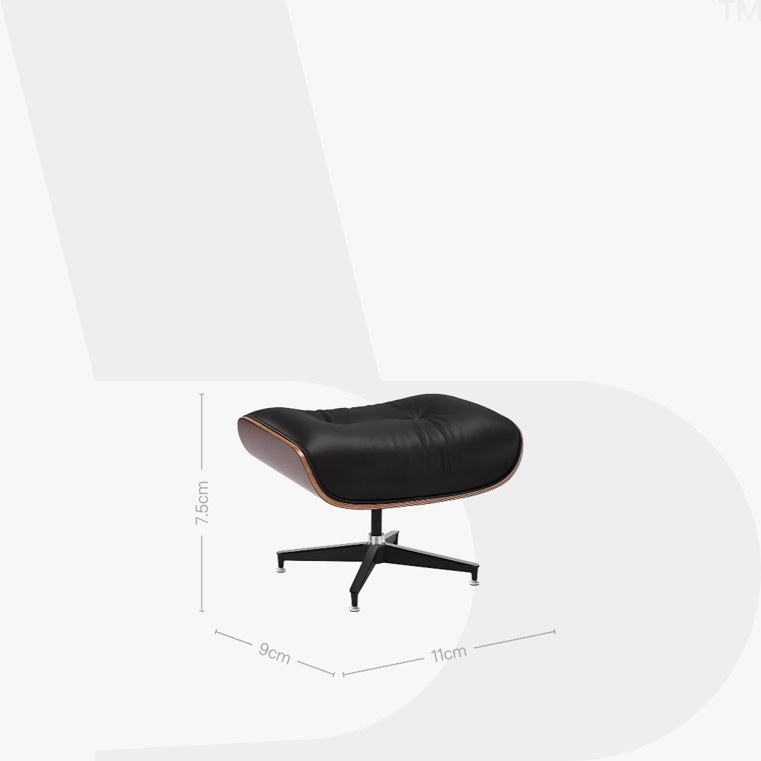 MINIATURE Eames Lounge Chair + Ottoman