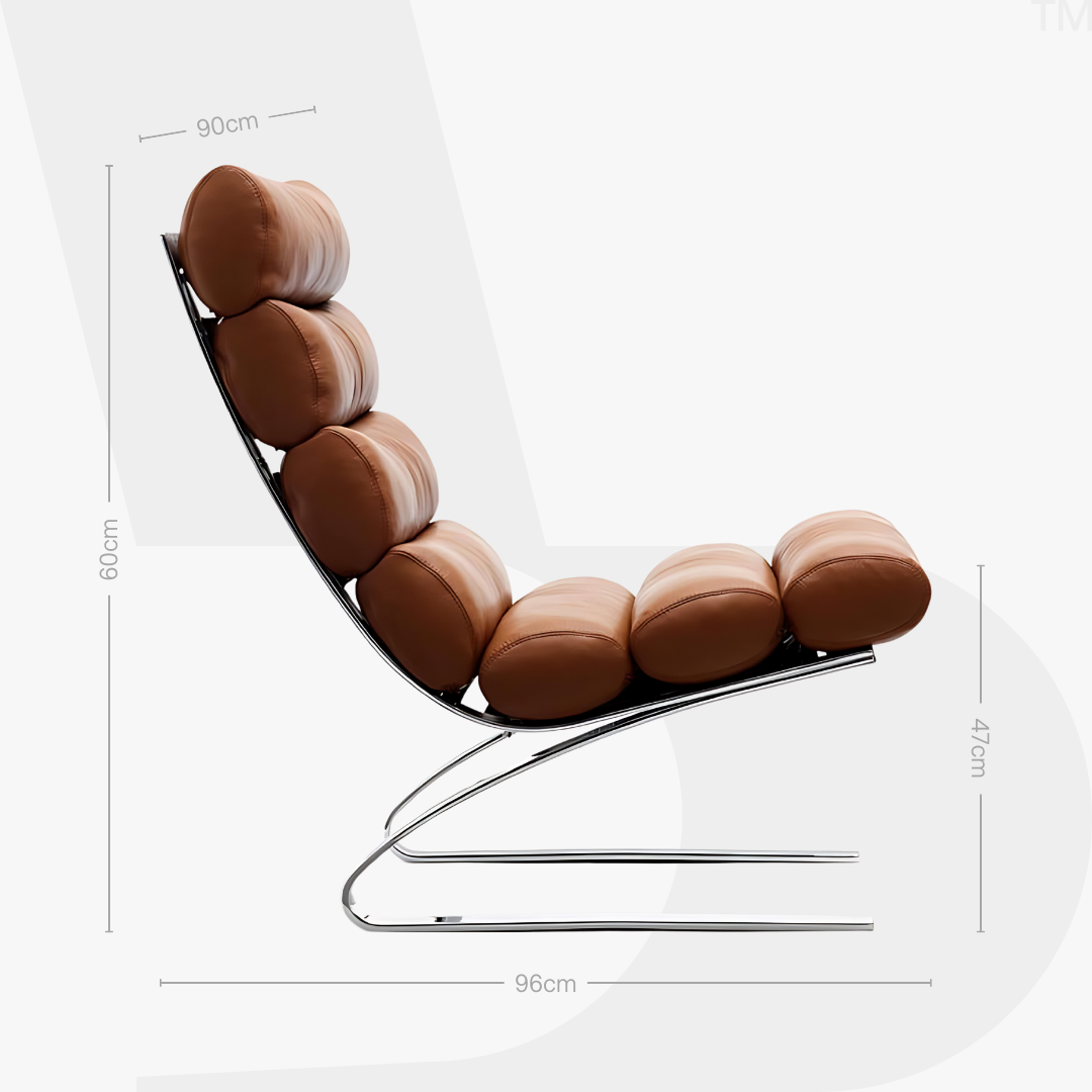 Sinus Lounge Chair + Ottoman Set