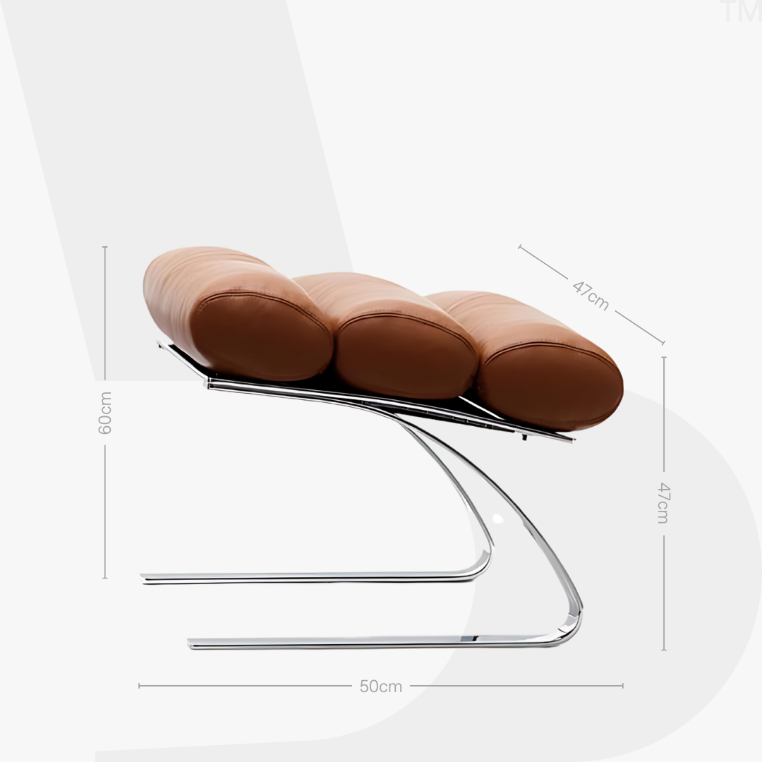 Sinus Lounge Chair + Ottoman Set