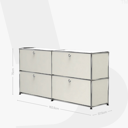 Haller Sideboard — 2-Panel with 4 Drop-down Doors
