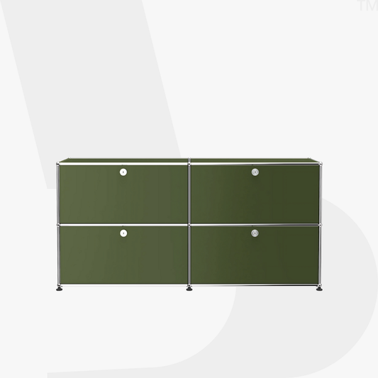Haller Sideboard — 2-Panel with 4 Drop-down Doors