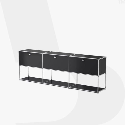 Haller Sideboard — 3-Panel with 3 Drop-down Doors
