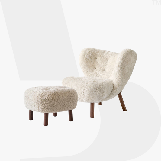 Little Petra Chair + Ottoman Set