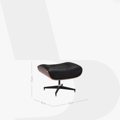 MINIATURE Eames Lounge Chair + Ottoman