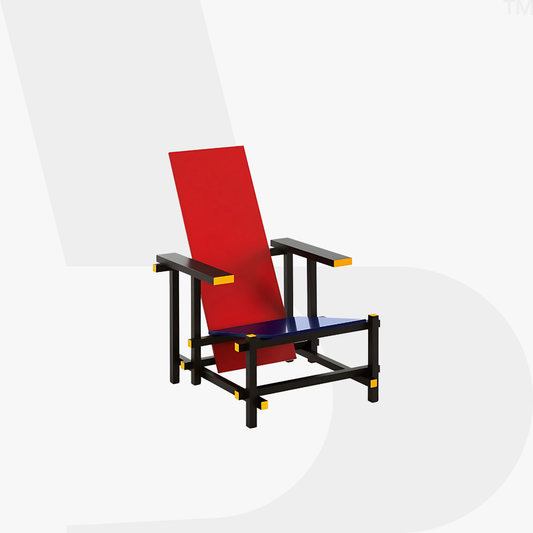 MINIATURE Red & Blue Chair