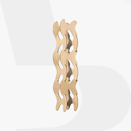 Sculptural Stacking Wood Decor Set
